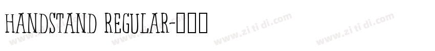 Handstand Regular字体转换
